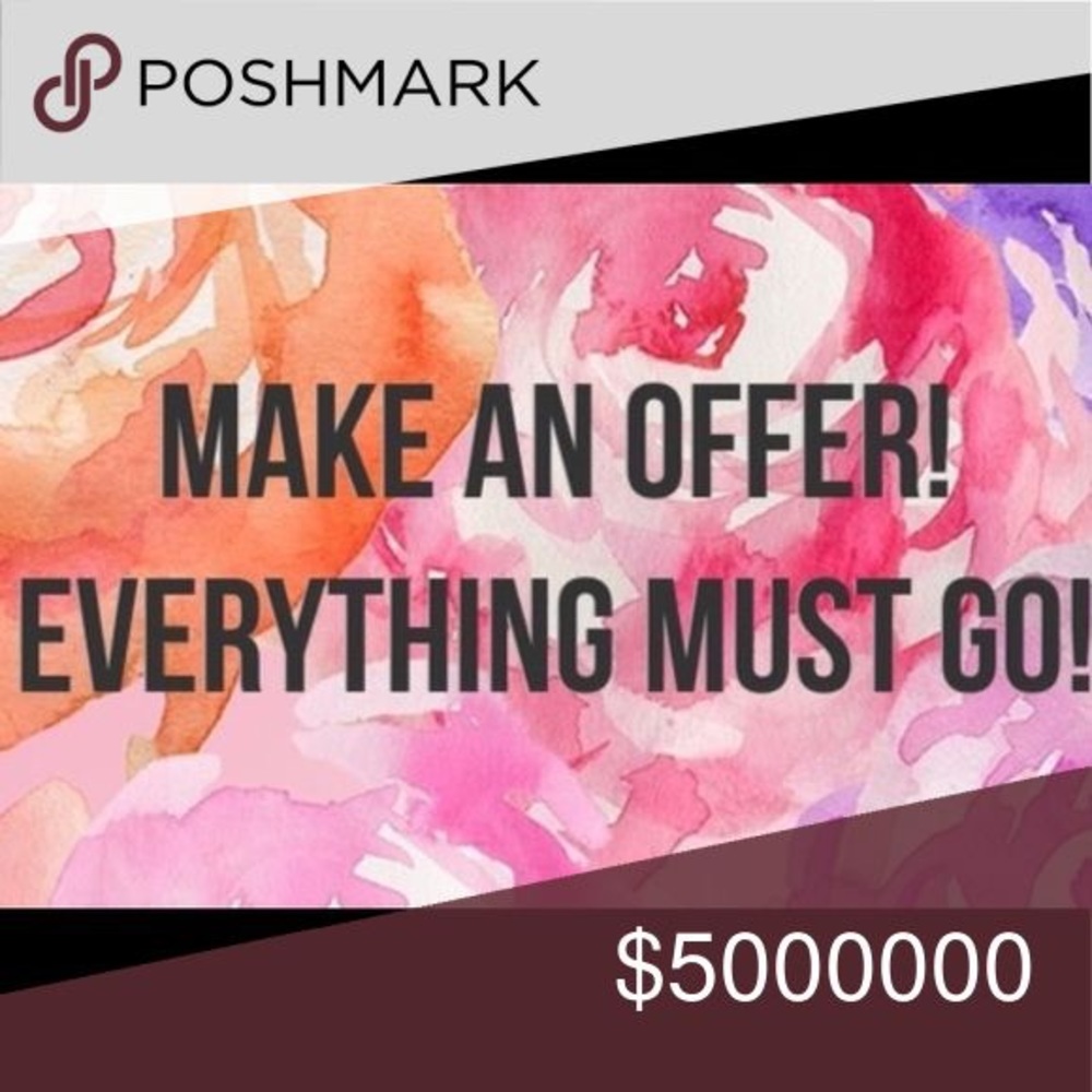 Everything in closet must go. Make me an offer!